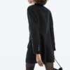 Robes style blazers avec détails en satin Robes style blazers avec détails en satin