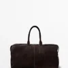 Sac de voyage en cuir suédé Sac de voyage en cuir suédé
