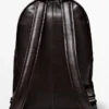 Sac à dos en cuir nappa avec fermeture à glissière Sac à dos en cuir nappa avec fermeture à glissière