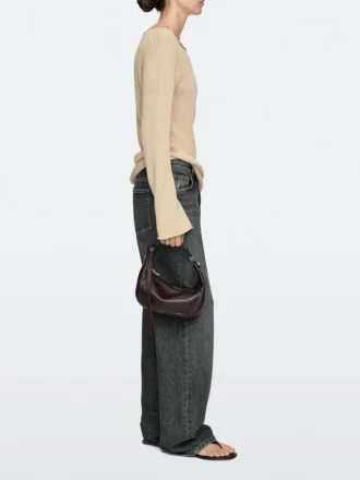 Sac en cuir nappa avec boucle métallique