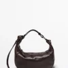 Sac en cuir nappa avec boucle métallique