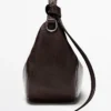 Sac en cuir nappa avec boucle métallique