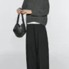 Sac en cuir nappa avec œillets