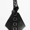 Sac en cuir nappa avec œillets
