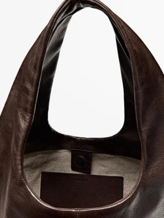 Sac en cuir nappa de taille moyenne