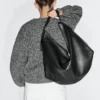 Sac en cuir nappa de taille moyenne
