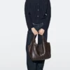 Sac en cuir nappa de taille moyenne
