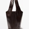 Sac en cuir nappa de taille moyenne