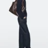 Sac en cuir nappa de taille moyenne
