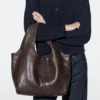 Sac en cuir nappa de taille moyenne