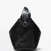 Sac en cuir nappa tissé de taille moyenne Sac en cuir nappa tissé de taille moyenne