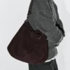 Sac en cuir suédé refendu avec œillets Sac en cuir suédé refendu avec œillets