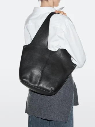 Sac fourre-tout en cuir nappa