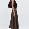 Sac à main moyen en cuir refendu Sac à main moyen en cuir refendu