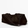 Sac à main moyen en cuir refendu Sac à main moyen en cuir refendu