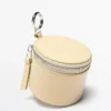 Sac rond en cuir nappa avec strass Sac rond en cuir nappa avec strass