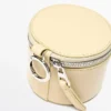 Sac rond en cuir nappa avec strass Sac rond en cuir nappa avec strass