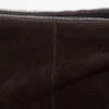 Sac seau en cuir suédé refendu