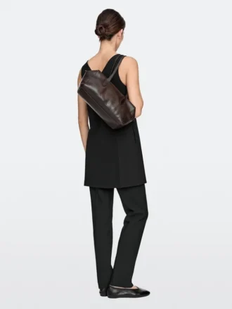 Sacoche en cuir nappa