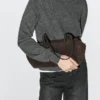 Sacoche en cuir refendu Sacoche en cuir refendu