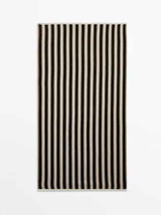 Serviette en coton rayée