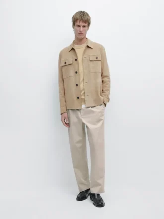 Surchemise en cuir suédé