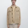 Surchemise en cuir suédé Surchemise en cuir suédé