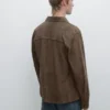 Surchemise en cuir suédé Surchemise en cuir suédé