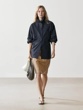 Surchemise en mélange de coton avec poche