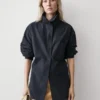 Surchemise en mélange de coton avec poche