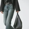 Surchemise fluide en mélange de laine avec poche