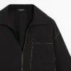 Surchemise fluide en mélange de laine avec poche