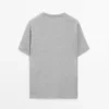 T-shirt 100 % coton avec détail contrasté T-shirt 100 % coton avec détail contrasté