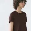 T-shirt 100 % coton avec détail de couture T-shirt 100 % coton avec détail de couture