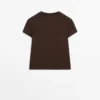 T-shirt 100 % coton avec détail de couture T-shirt 100 % coton avec détail de couture
