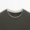 T-shirt 100 % coton avec encolure contrastée T-shirt 100 % coton avec encolure contrastée