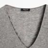 T-shirt à col en V avec détail en dentelle T-shirt à col en V avec détail en dentelle