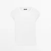 T-shirt en coton à manches courtes raglan T-shirt en coton à manches courtes raglan