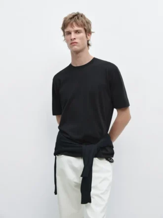 T-shirt en coton tricoté