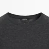 T-shirt en laine à manches raglan