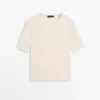 T-shirt en mélange de coton T-shirt en mélange de coton