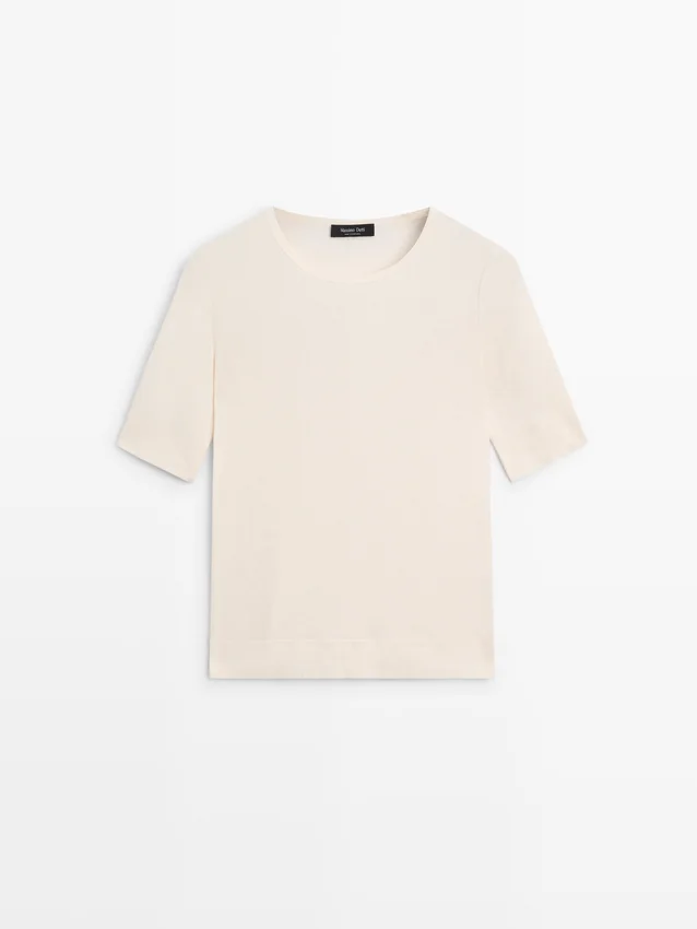 T-shirt en mélange de coton T-shirt en mélange de coton