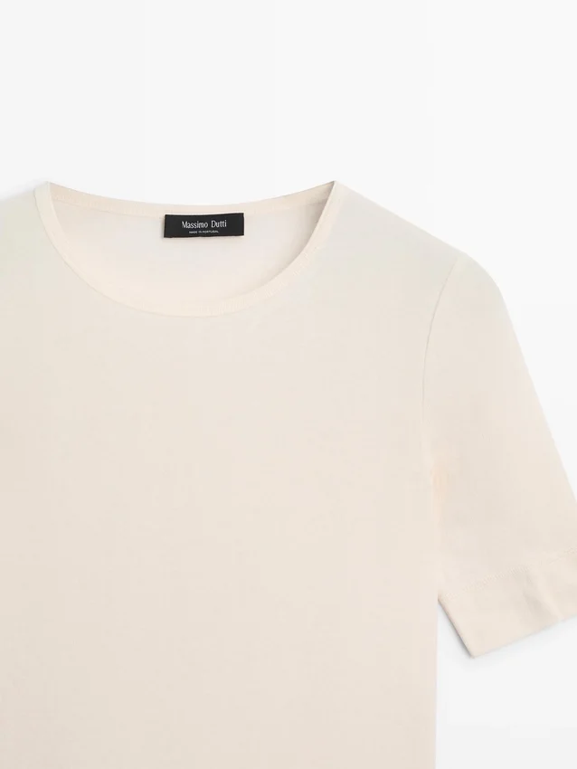 T-shirt en mélange de coton T-shirt en mélange de coton