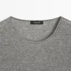 T-shirt en mélange de laine avec détails en dentelle