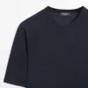 T-shirt en tricot mélangé laine