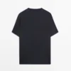 T-shirt en tricot mélangé laine