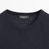 T-shirt en tricot mélangé laine