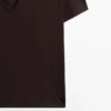 T-shirt fluide à col en V T-shirt fluide à col en V