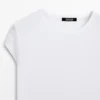 T-shirt à manches courtes 100 % coton mercerisé