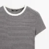 T-shirt à manches courtes avec détails contrastés T-shirt à manches courtes avec détails contrastés